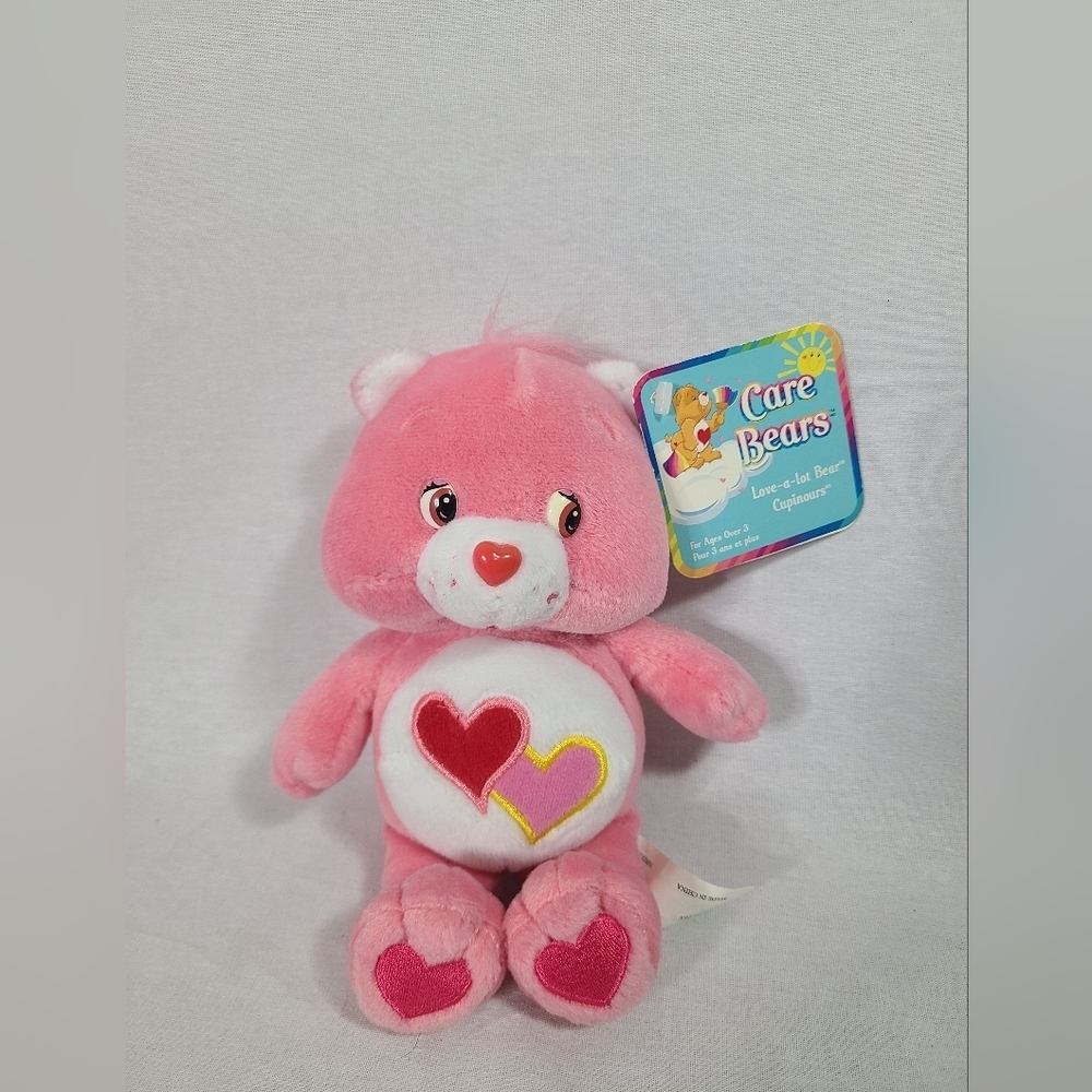 Care bears Love a Lot bear New with tags Pink 2003 Vintage